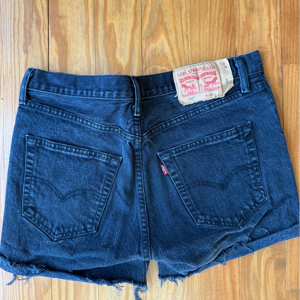 Levi’s 501 Black Denim Cutoffs